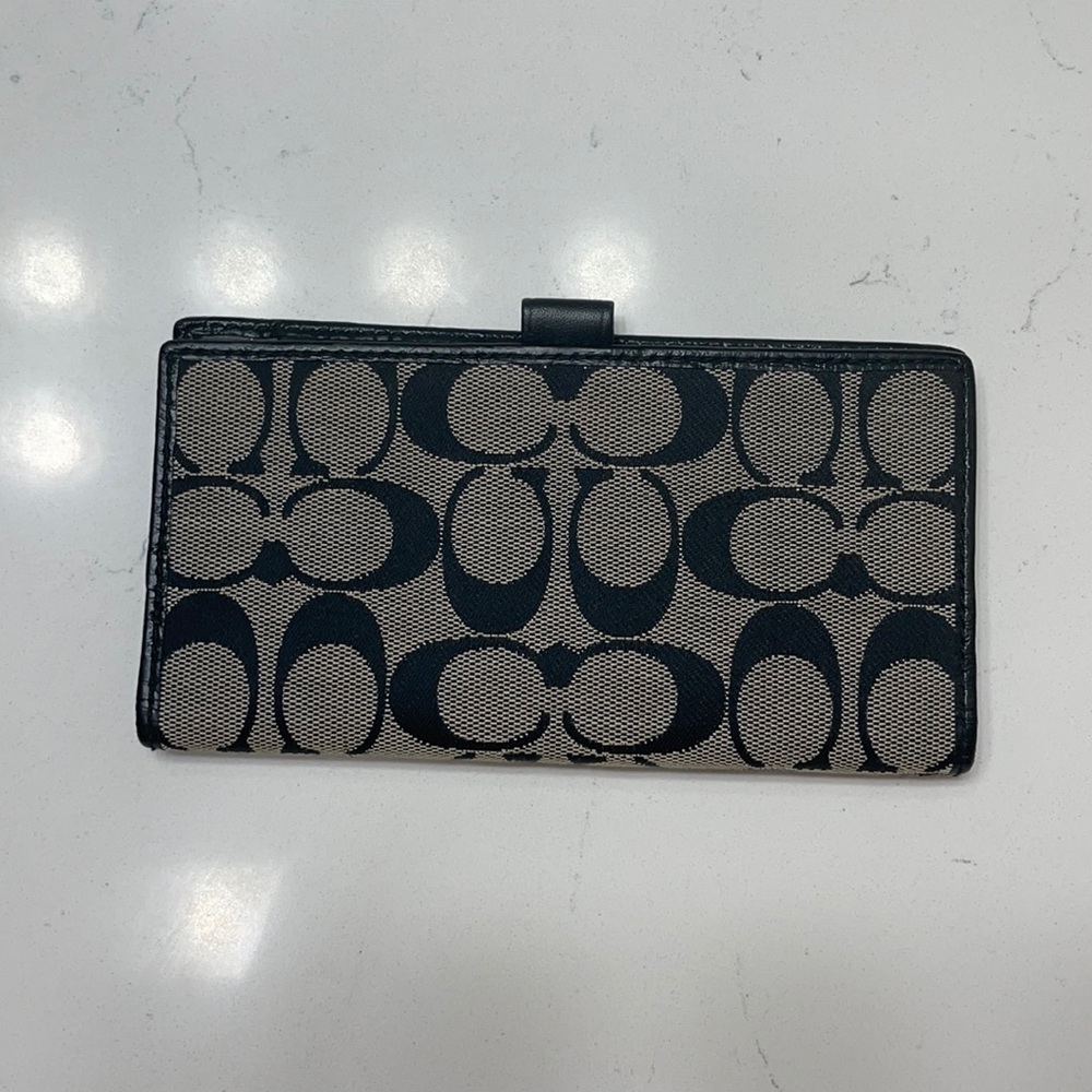 Coach check book wallet